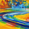 Neo-impressionist street