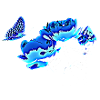 Butterfly and flowers