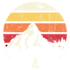 Retro Mountain Sunset Campfire