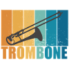 Trombone Vintage Musician Instrument Gift