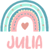 Julia Name Rainbow Baby