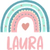 Laura Name Rainbow Baby