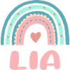 Lia Name Rainbow Baby