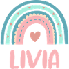 Livia Name Rainbow Baby