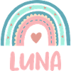 Luna Name Rainbow Baby