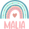 Malia Name Rainbow Baby