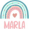 Marla Name Rainbow Baby