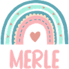 Merle Name Rainbow Baby