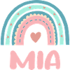 Mia Name Rainbow Baby