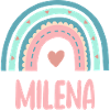 Milena Name Rainbow Baby