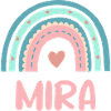Mira Name Rainbow Baby