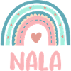 Nala Name Regenbogen Baby