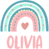 Olivia Name Rainbow Baby