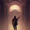 Ensom guitarist