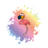 Flamingo Comic Animal