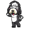 Sheepadoodle Dog Emoticon