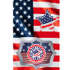 USA, stars and belts