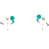 Snowman Table Tennis Snowball