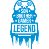 Son Brother Gamer Legend