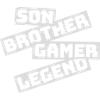 Fils Frère Gamer Légende