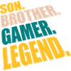 Son Brother Gamer Legend