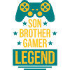 Son Brother Gamer Legend