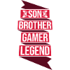 Son Brother Gamer Legend