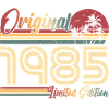 1985 Vintage Anniversaire Rétro Vintage Cadeau