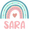 Sara Name Rainbow Baby