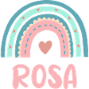 Pink Name Rainbow Baby