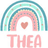 Thea Name Rainbow Baby