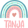 Tanja Name Rainbow Baby