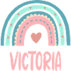 Victoria Name Rainbow Baby