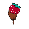 Strawberry with chocolate
