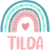 Tilda Name Rainbow Baby