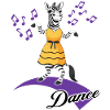 Zebra dancer dances dance school " just dance "