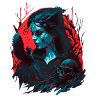 Dunkles Mädchen