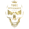 November 1981 Skull Gold