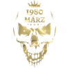 Mars 1980 Skull Gold