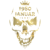 Janvier 1980 Skull Gold