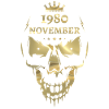 Novembre 1980 Skull Gold