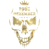 December 1981 Skull Gold
