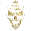 August 1981 Skull Gold