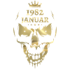January 1982 Skull Gold