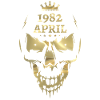 Avril 1982 Skull Gold