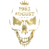 Août 1983 Skull Gold