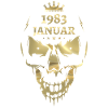 Janvier 1983 Skull Gold