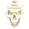 Novembre 1982 Skull Gold