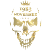 Novembre 1983 Skull Gold