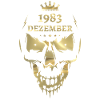 Décembre 1983 Skull Gold